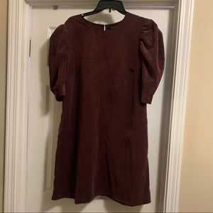Burgundy Corduroy Dress - Size XL